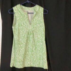 Green Sleeveless Women's Top
